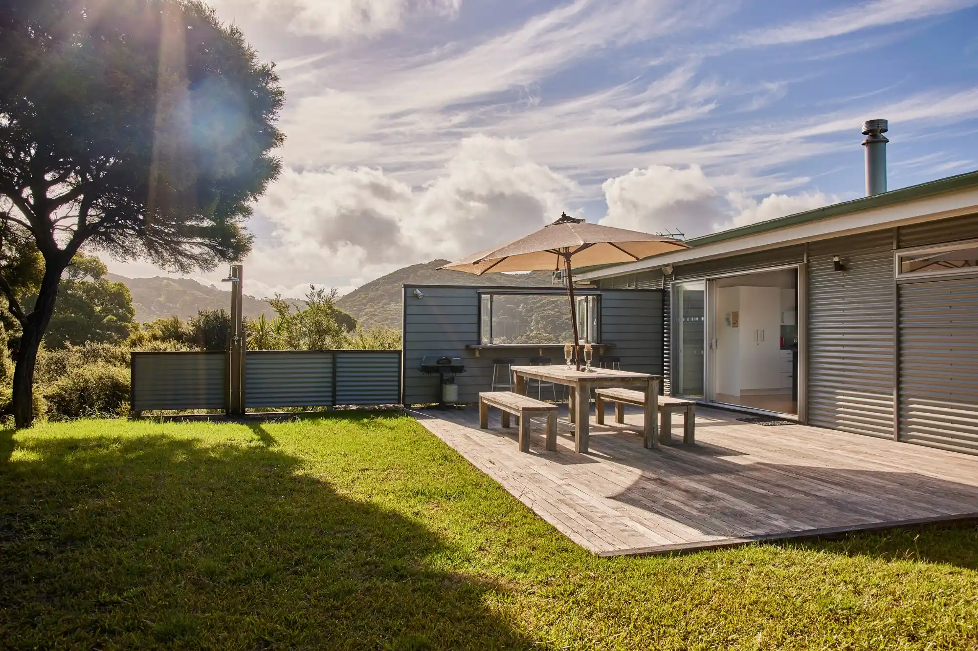 Ruru House — off-grid holiday home, Medlands Beach, Great Barrier Island