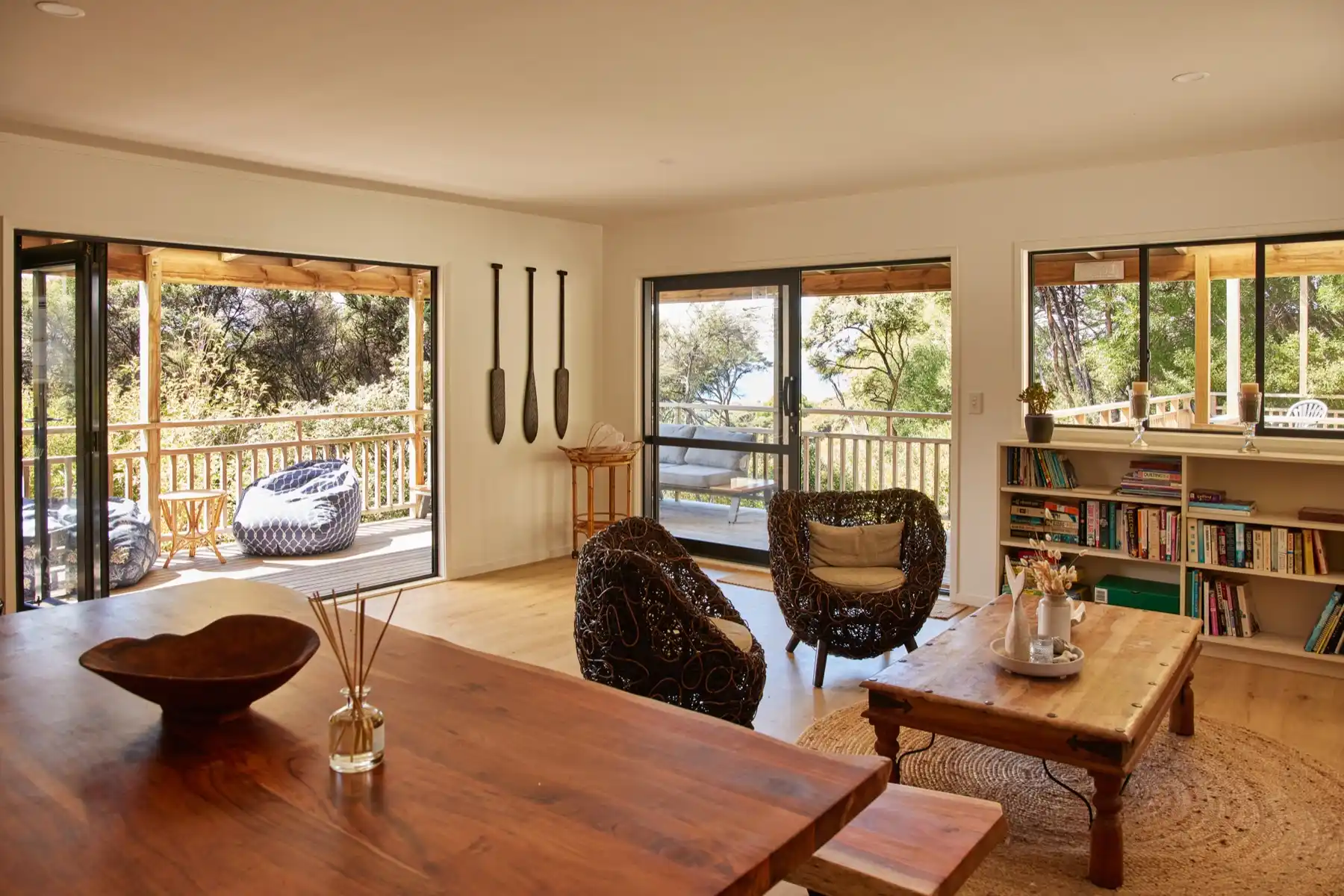 Tree House — off-grid holiday home, Medlands Beach, Great Barrier Island